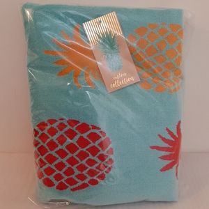 Outdoor Collection Pineapple Velour Beach Towel